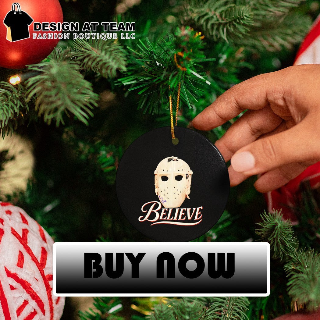Believe Jason Vahooeae mask Flyers hockey shirt