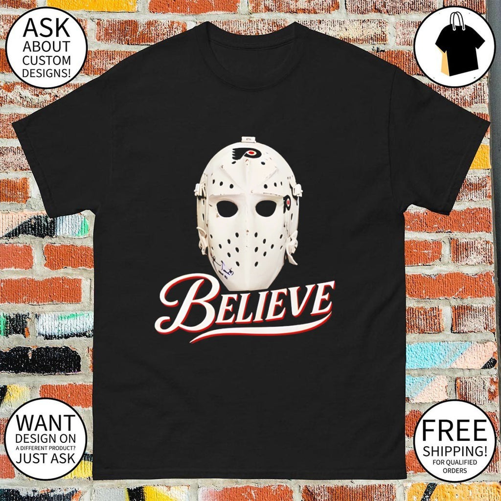 Believe Jason Voorhees Philadelphia Flyers Hockey Mask Helmet NHL 2026 shirt