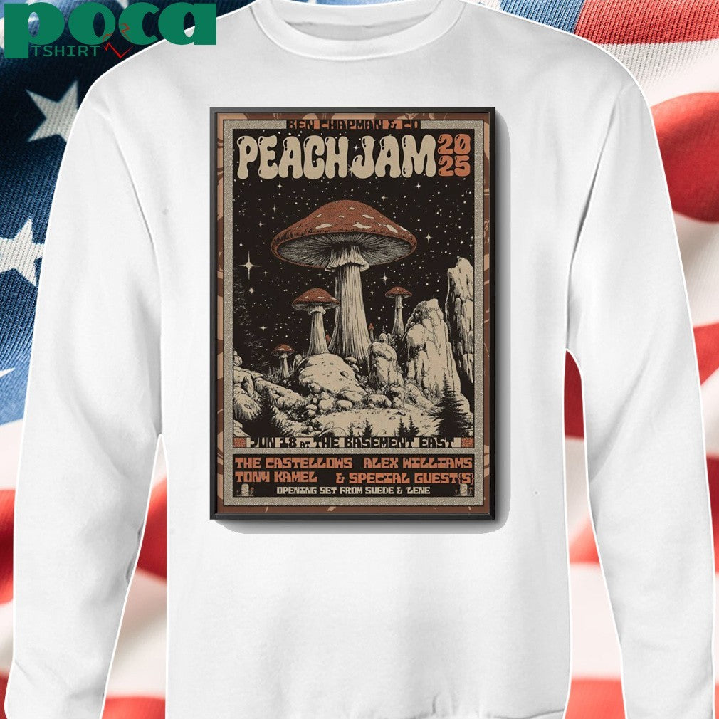 Ben Chapman’s Peach Jam In Nashville TN On Jun 18 2025 Poster shirt