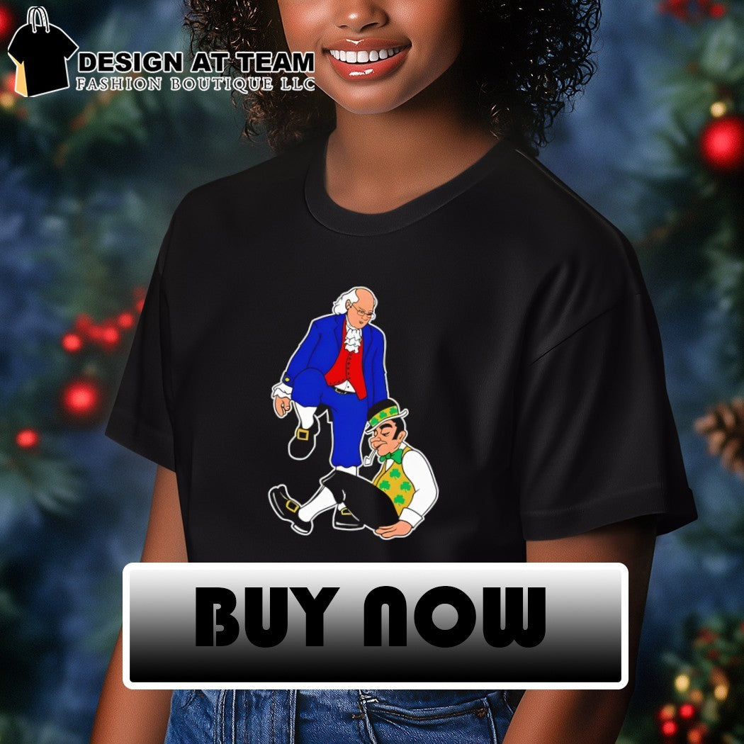 Ben Franklin Sixers Philadelphia 76ers kicking Boston Celtics suck 2026 shirt