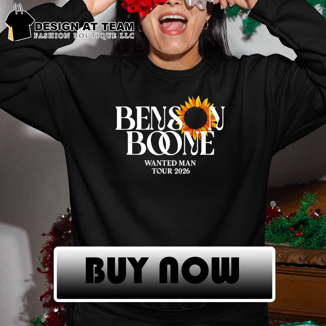 Benson Boone 2026 Concert Tour Wanted Man Tour shirt