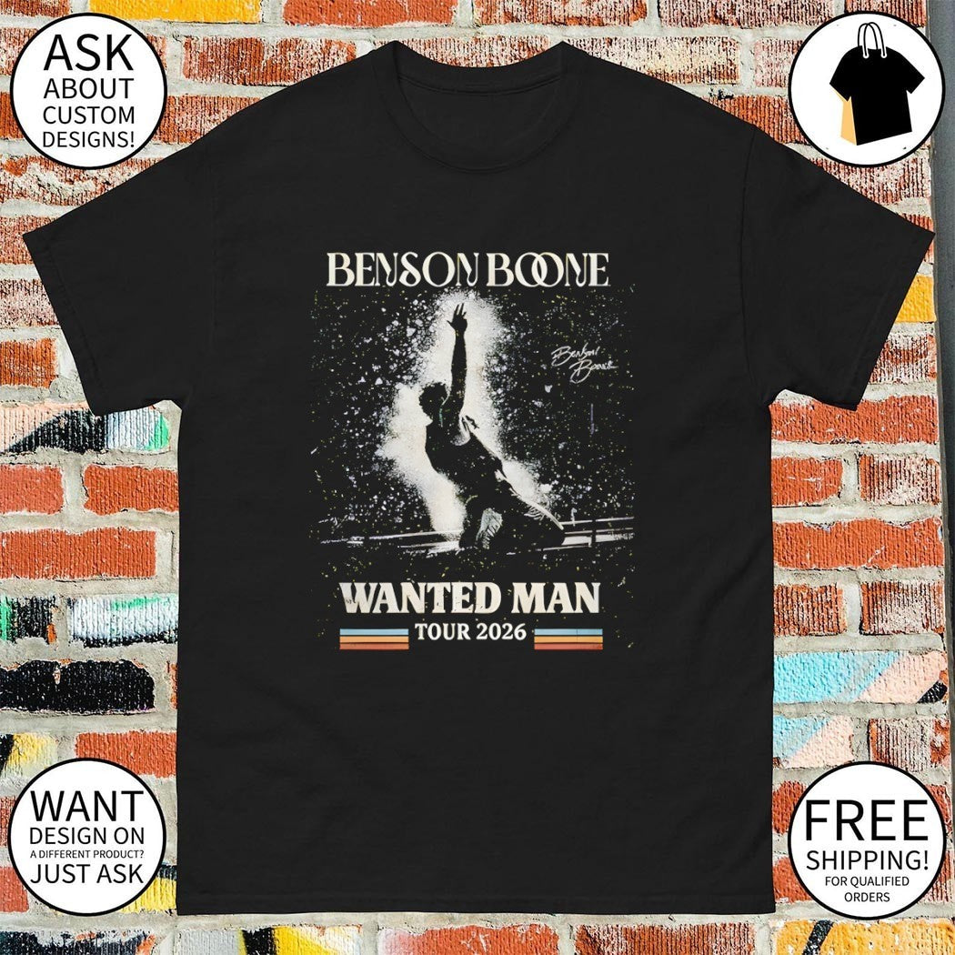 Benson Boone Wanted Man Tour 2026 signature vintage shirt