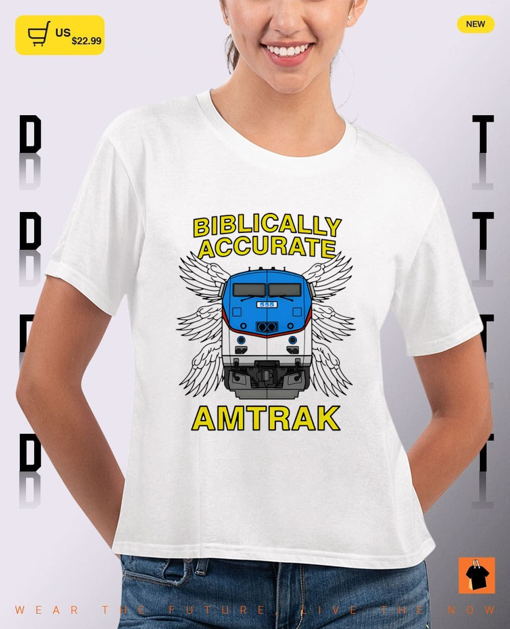 Biblically accurate train Amtrak shirt