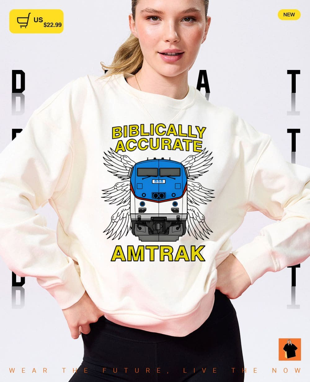 Biblically accurate train Amtrak shirt