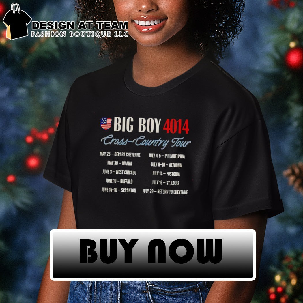 Big Boy 4014 Tour America 250th Train Cross Country Tour shirt