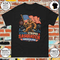 Bigfoot Stars Stripes Sasquatch Patriotic America 250 Years 4th of July shirt