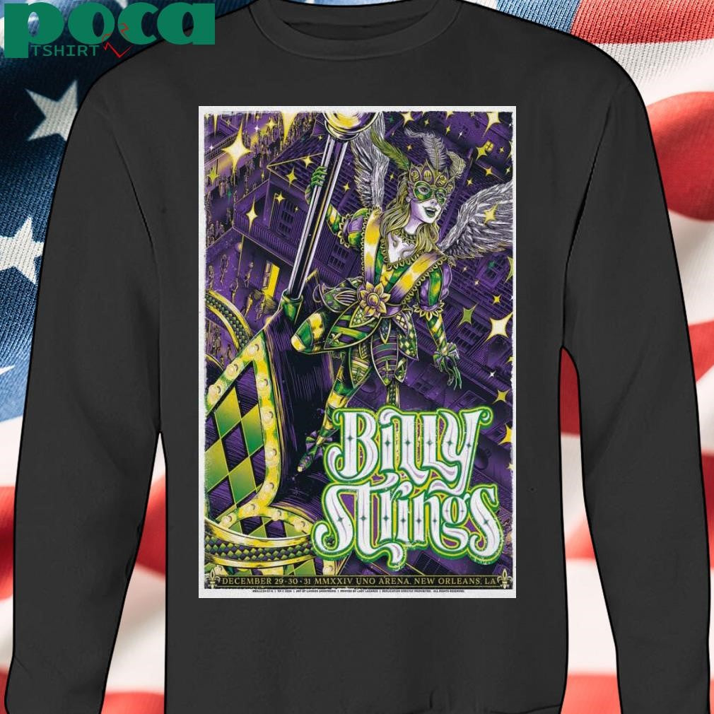 Billy Strings December 29-31 2024 New Orleans LA Poster shirt