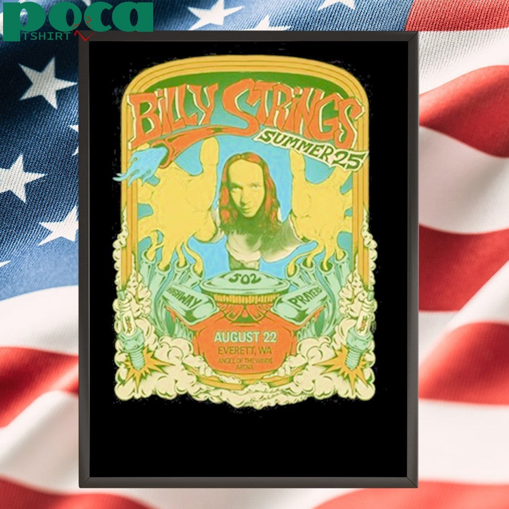 Billy Strings In Everett WA On Aug 22 2025 Tour Shirt