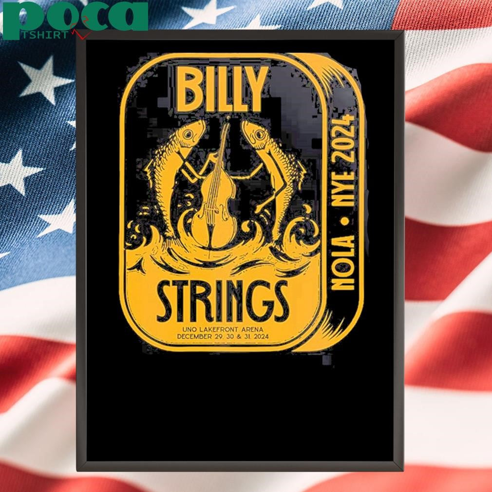 Billy Strings NYE 2024 Black Sardines Tee Unisex T-Shirt