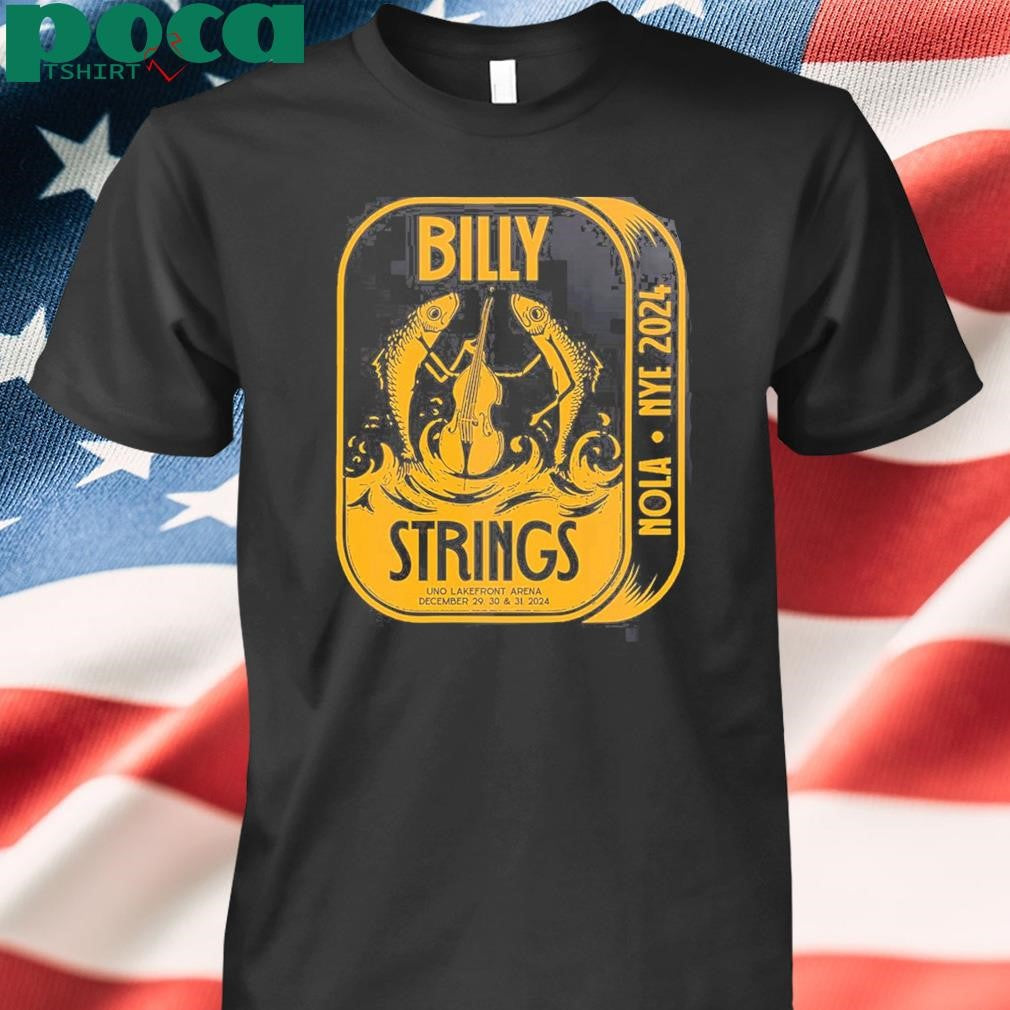 Billy Strings NYE 2024 Black Sardines Tee Unisex T-Shirt