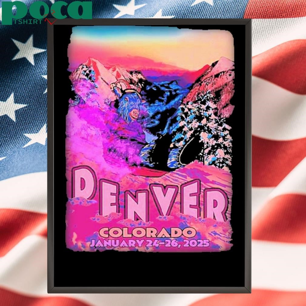 Billy Strings Shows In Denver Colorado Merch Poster On January 24-26 2025 The Snowing Goat Artwork Unisex T-Shirt