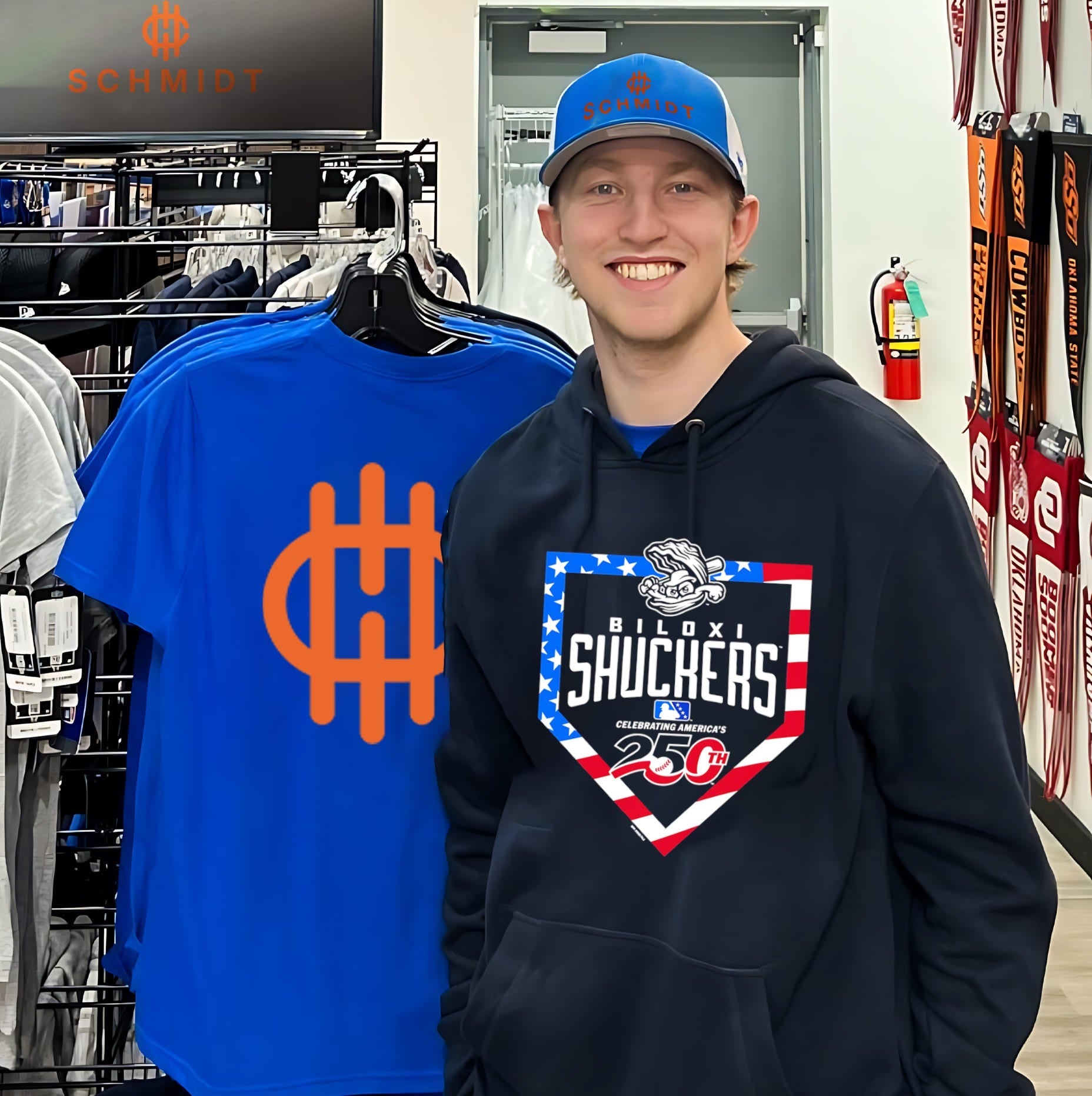 Biloxi Shuckers America 250 Celebrating Baseball shirt