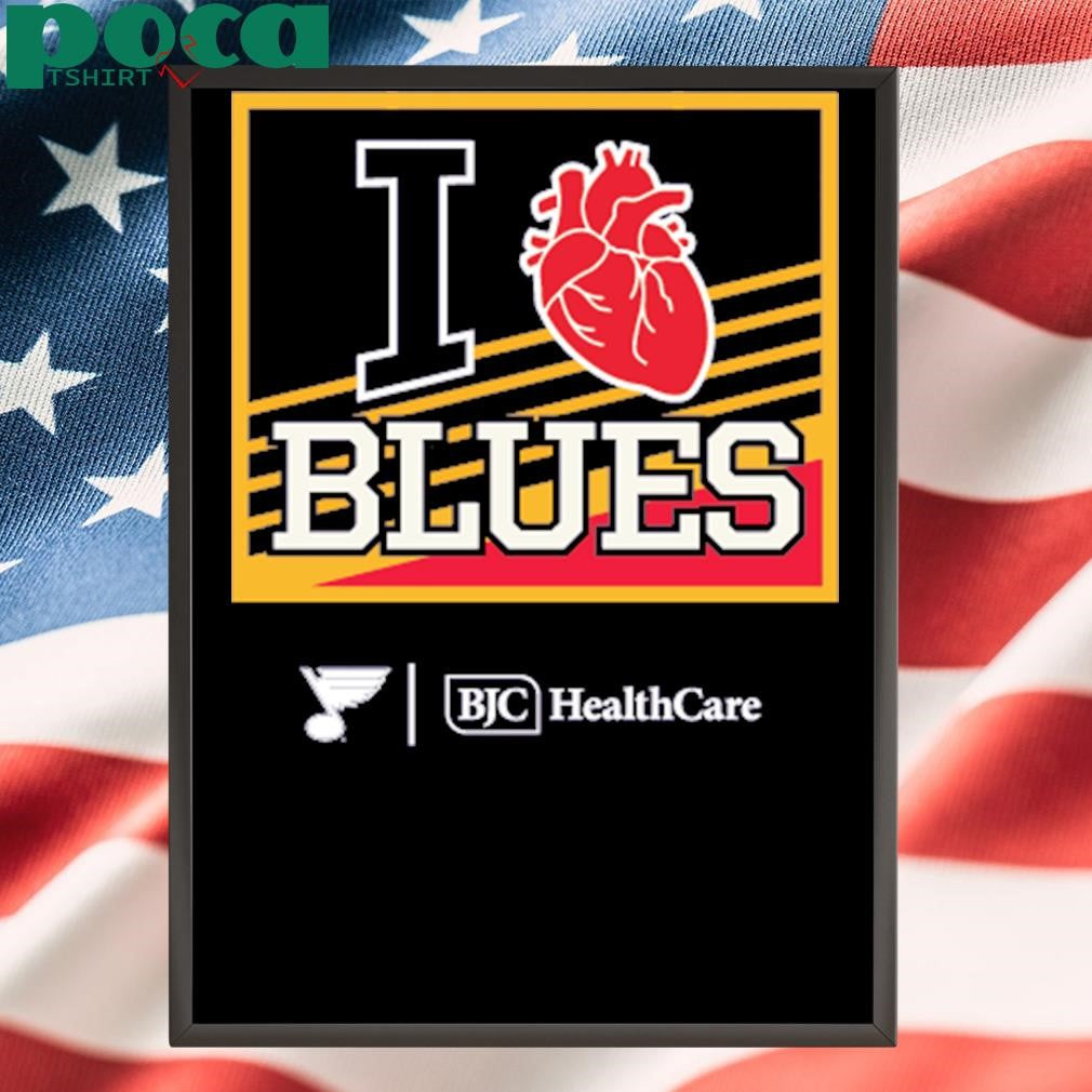 Bjc Healthcare I Heart Blues St Louis Blues Logo Shirt