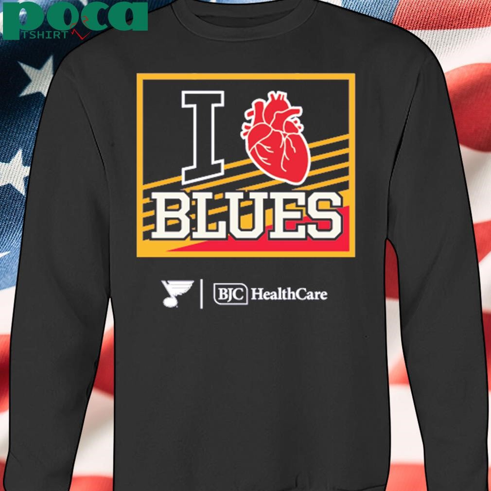 Bjc Healthcare I Heart Blues St Louis Blues Logo Shirt