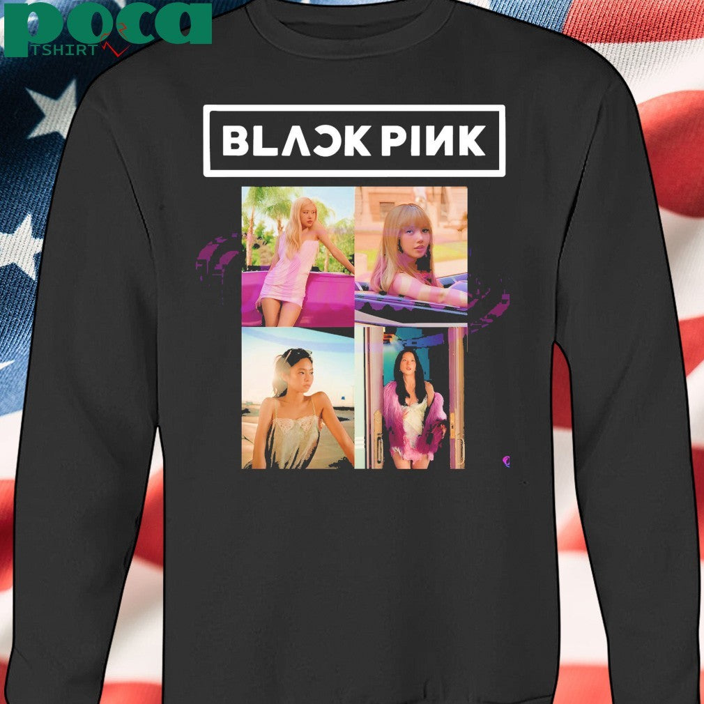 Blackpink Photo Collage Retro Vibe Kpop Fan Art shirt