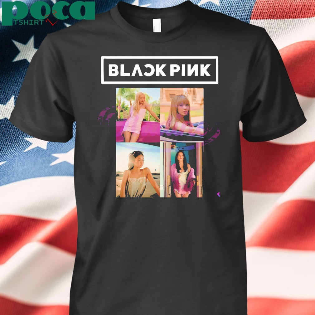 Blackpink Photo Collage Retro Vibe Kpop Fan Art shirt