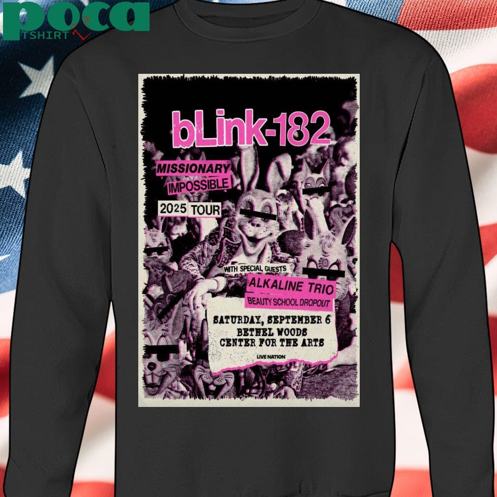 Blink 182 In Bethel NY Sep 6 2025 Poster T-shirt