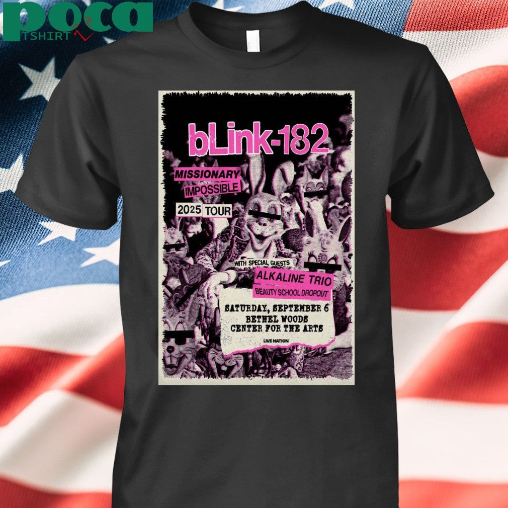 Blink 182 In Bethel NY Sep 6 2025 Poster T-shirt