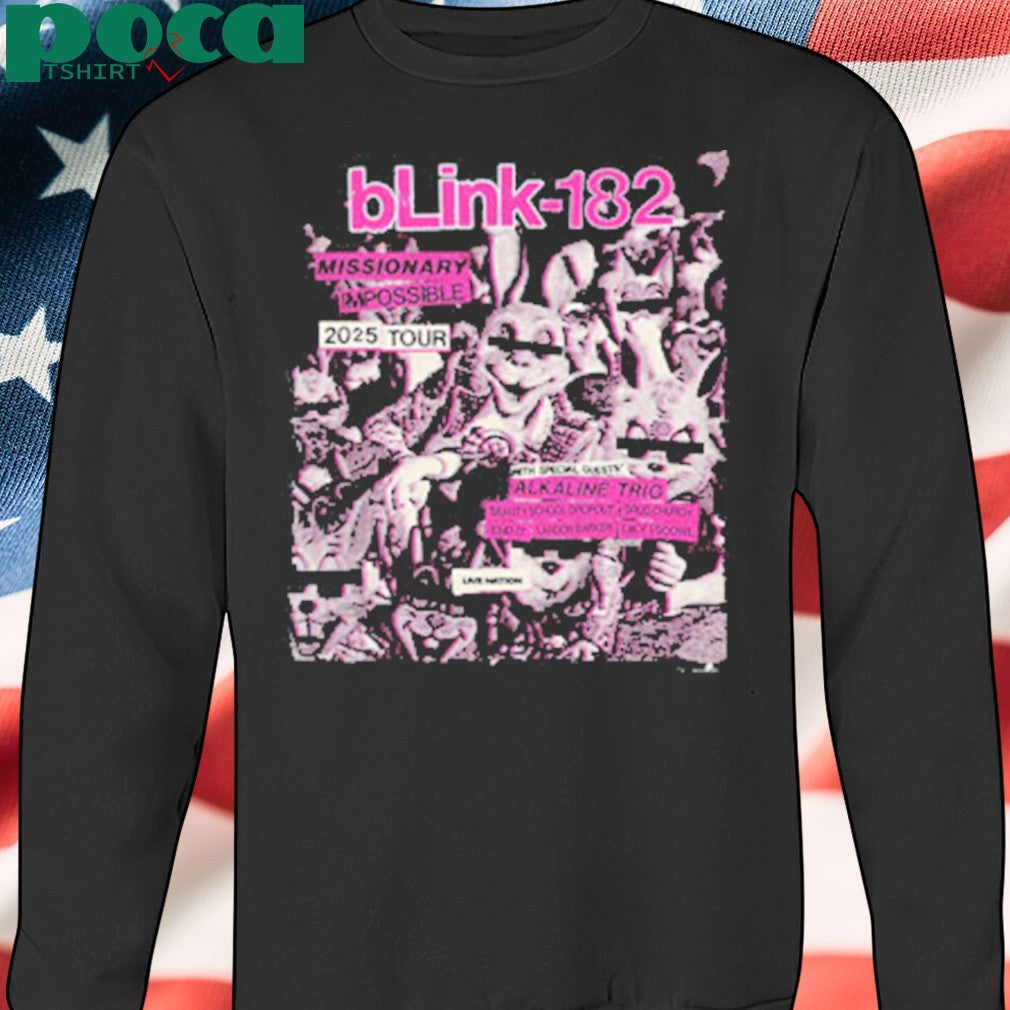 Blink-182 Missionary Impossible 2025 Tour Merch Tee Unisex T-Shirt