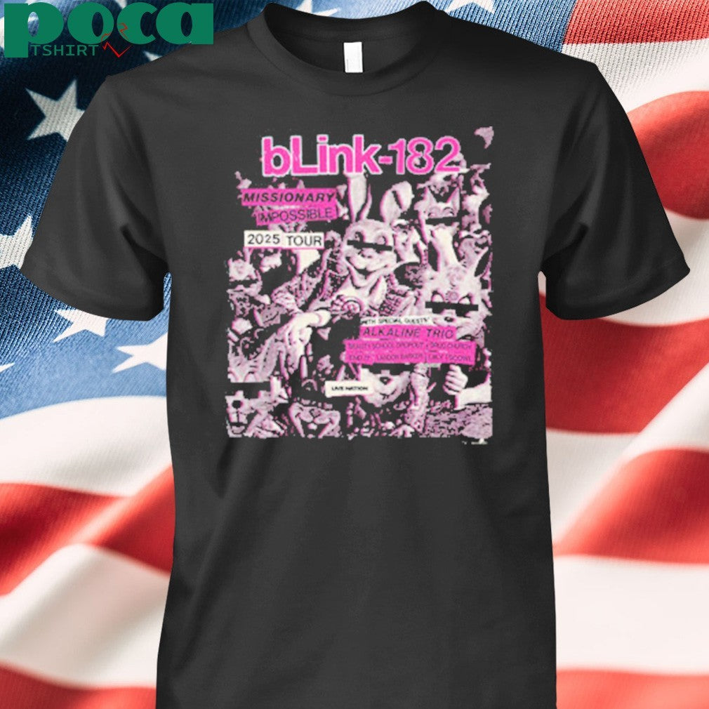 Blink-182 Missionary Impossible 2025 Tour Merch Tee Unisex T-Shirt