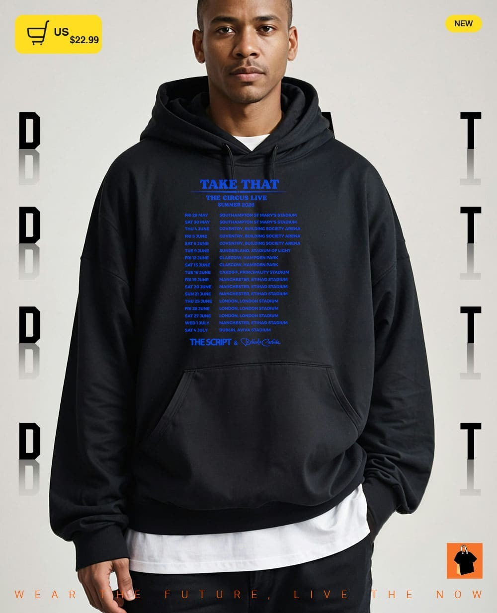 Blue 25th Anniversary Tour 2026 Concert Schedule shirt