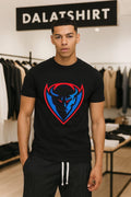 Blue Demon Shield Logo Sports Team Identity Graphic shirt
