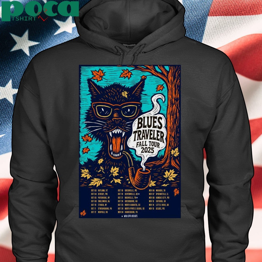Blues Traveler Fall 2025 Tour Poster T-shirt