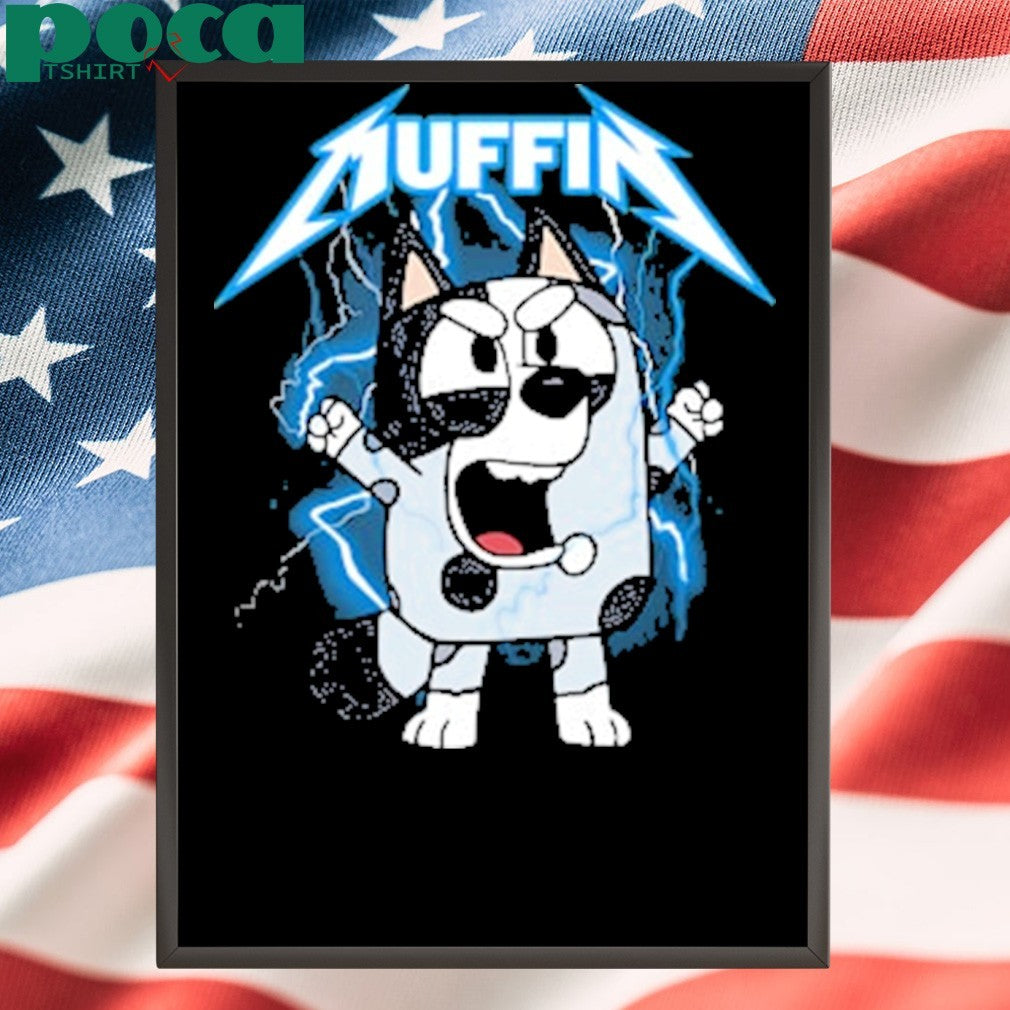 Bluey Muffin Metal Tie Dye Shirt