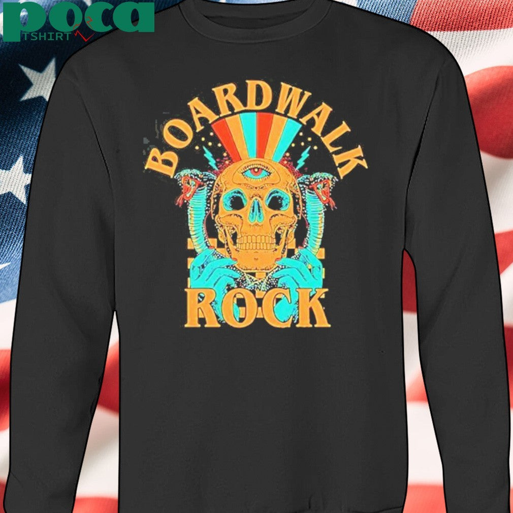 Boardwalk Rock At Ocean City MD On May 17-18 2025 Skull Line Up shirt