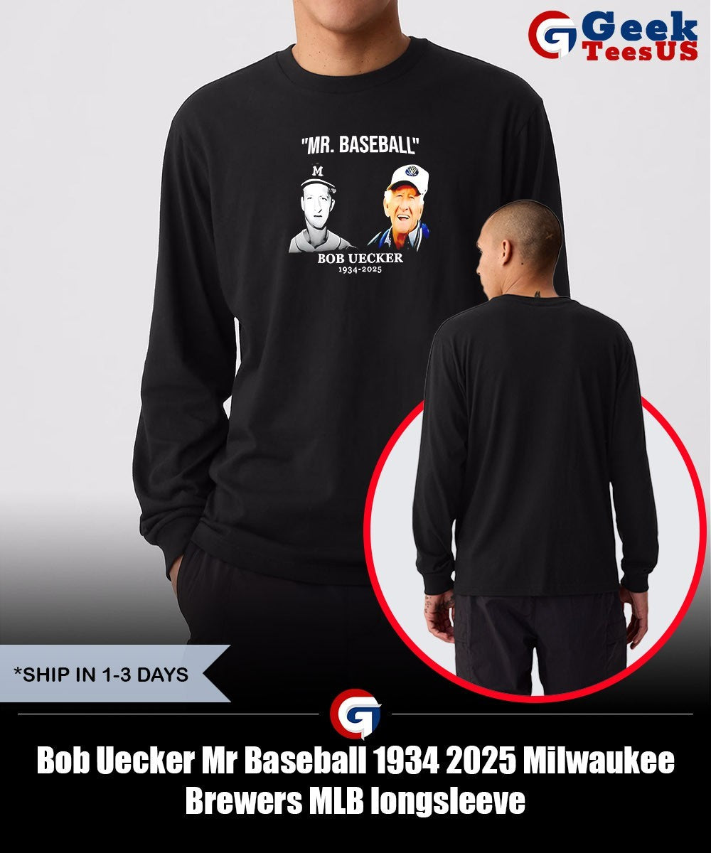 Bob Uecker Mr Baseball 1934 2025 Milwaukee Brewers MLB shirt