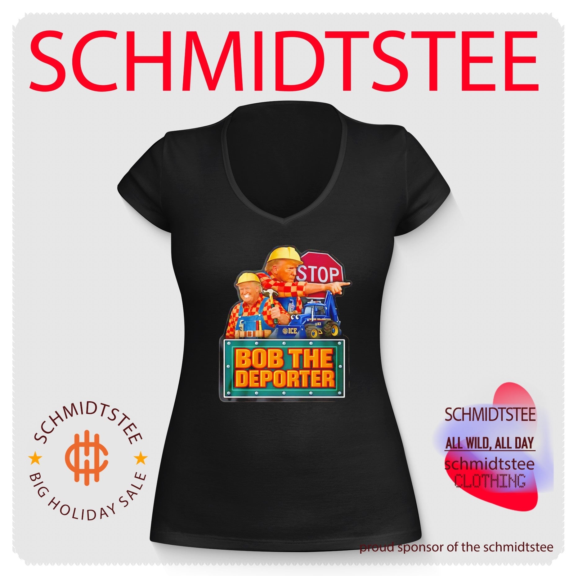 Bob the Deporter Satirical Design Political Shirt