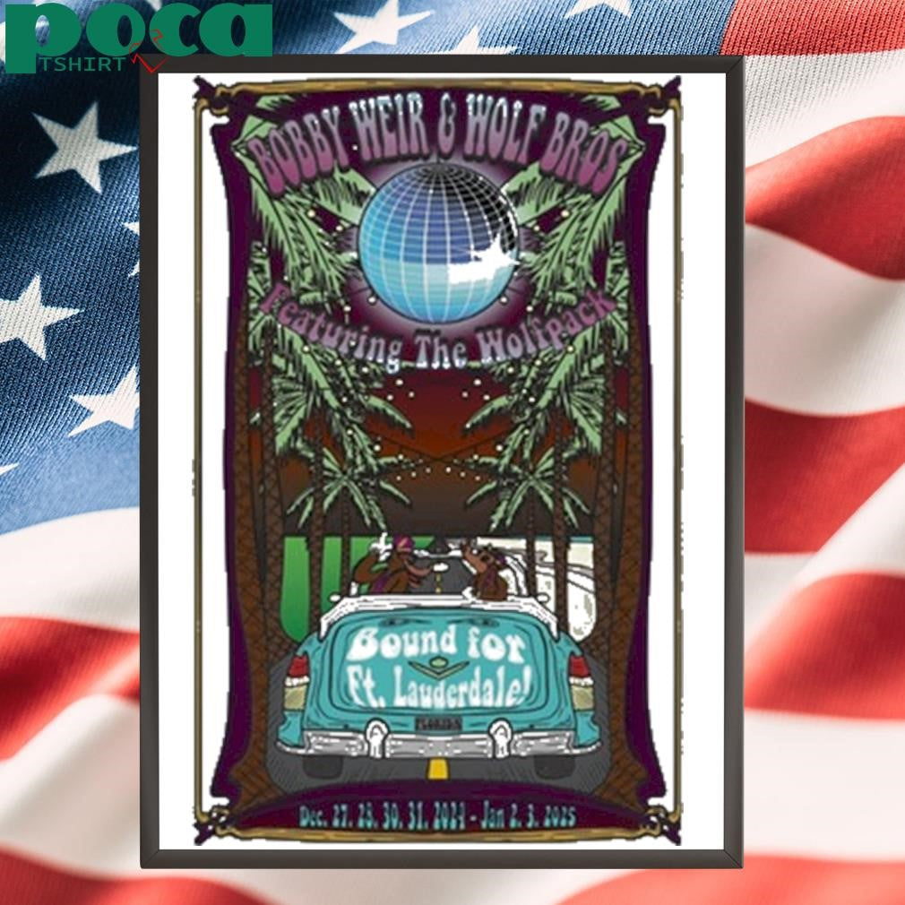 Bobby Weir And Wolf Bros NYE Shows In Ft Lauderdale FL Dec 27-31 And Jan 2-3 2025 Shirt