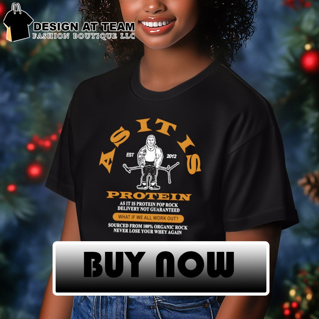 Bodybuilder workout top as it is protein pop rock delivery not guaranteed shirt