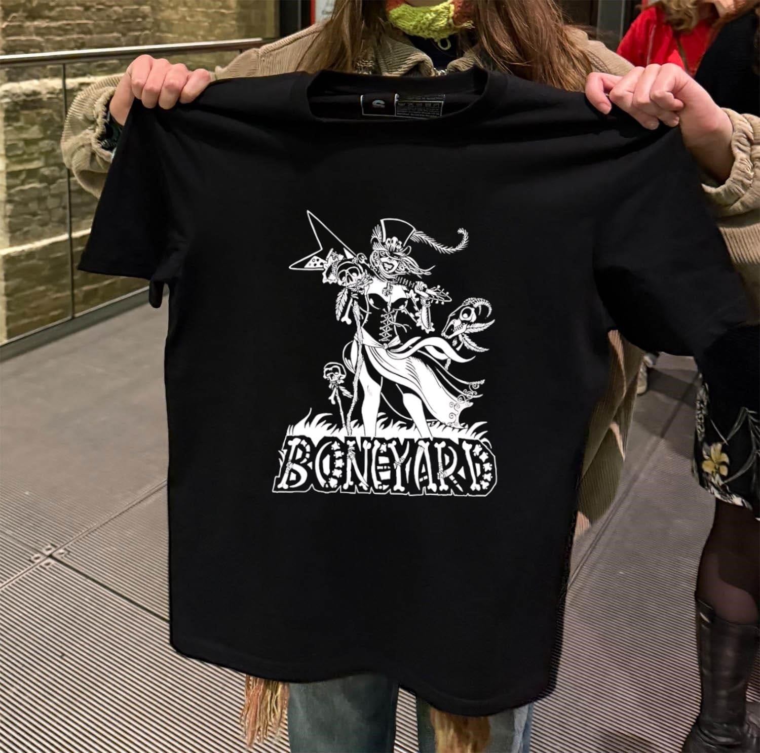 Boneyard Rocker Woman Holding Flying shirt