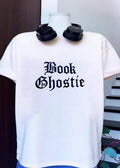 Book Ghostie Embroidered Book Lover T-Shirt