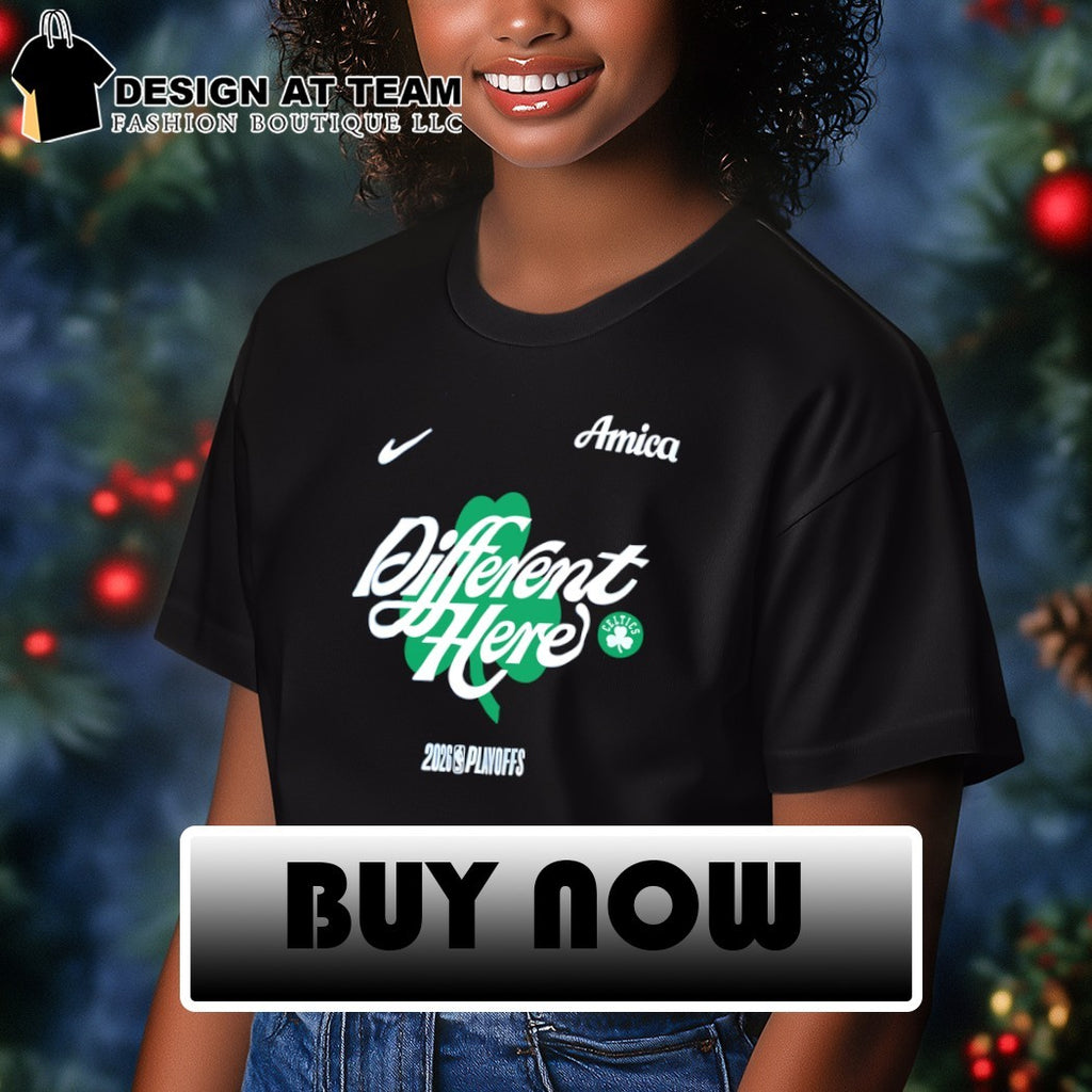 Boston Celtics Different Here 2026 Playoffs NBA Amica shirt