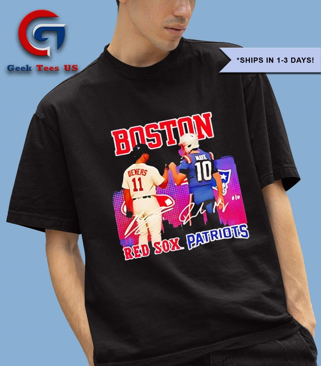 Boston Red Sox and Drake Maye Patriots Star Power shirt
