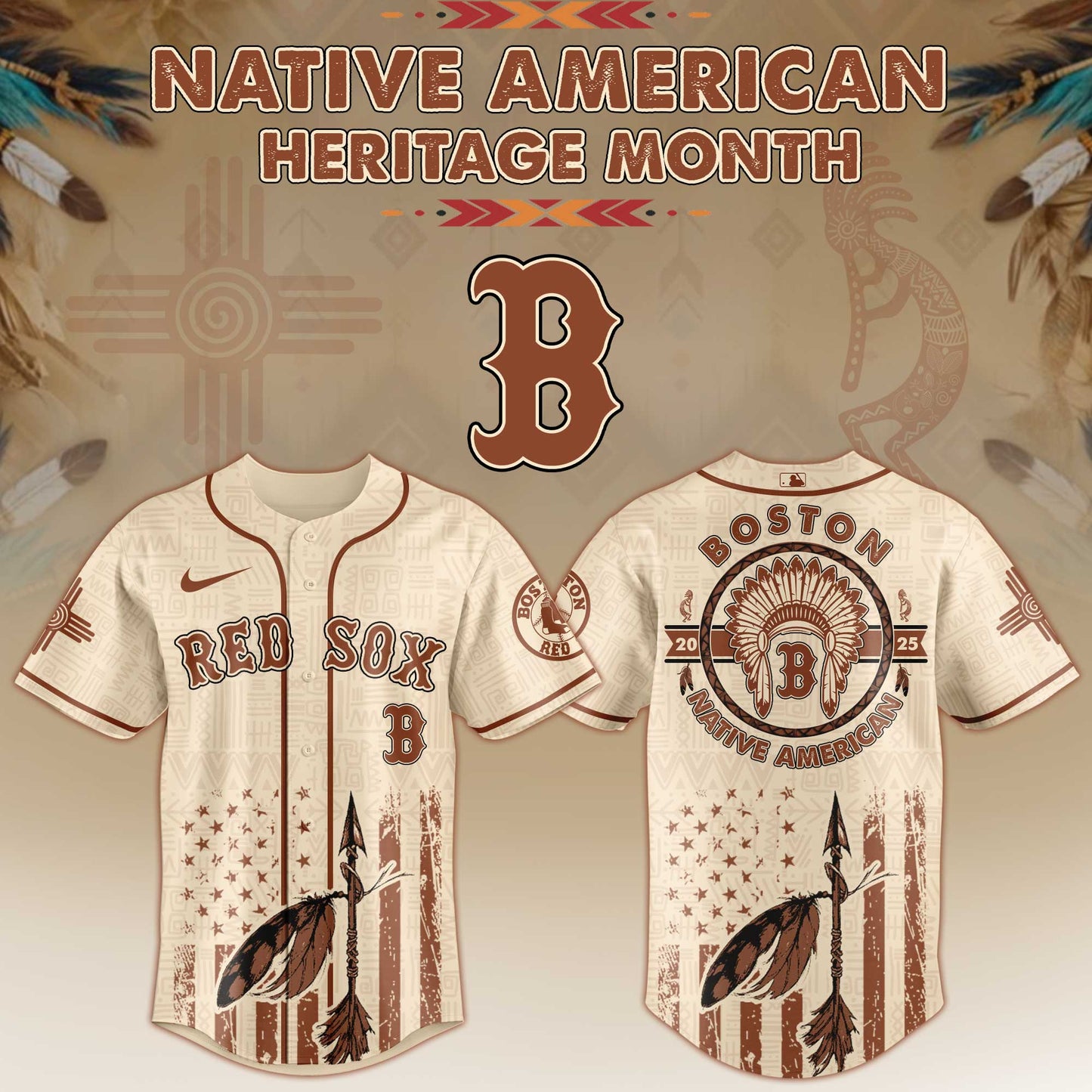 Boston Red Sox Native American Heritage Month Jersey 2025