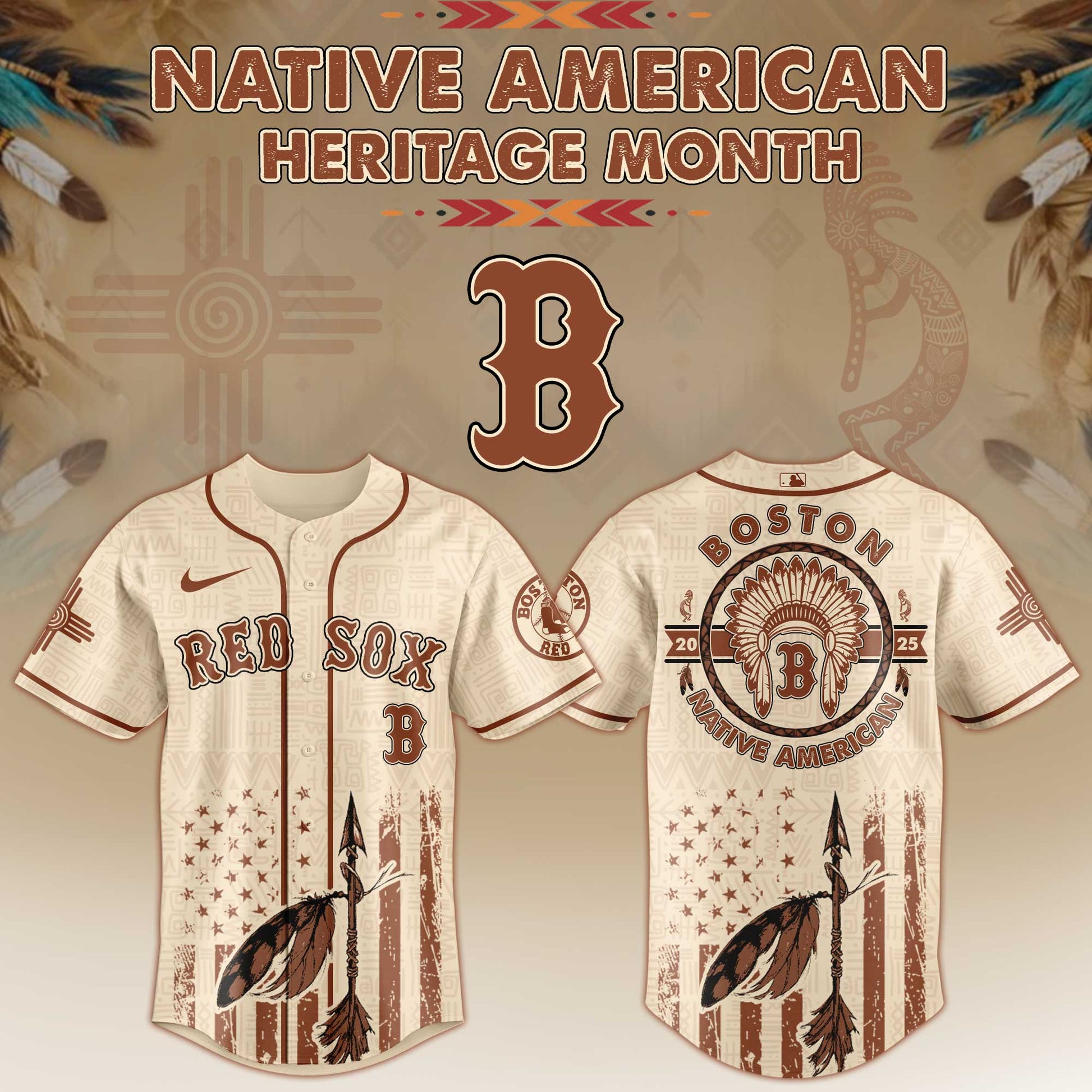 Boston Red Sox Native American Heritage Month Jersey 2025