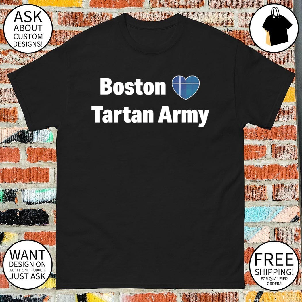 Boston heart Tartan Army No Scotland 2026 shirt