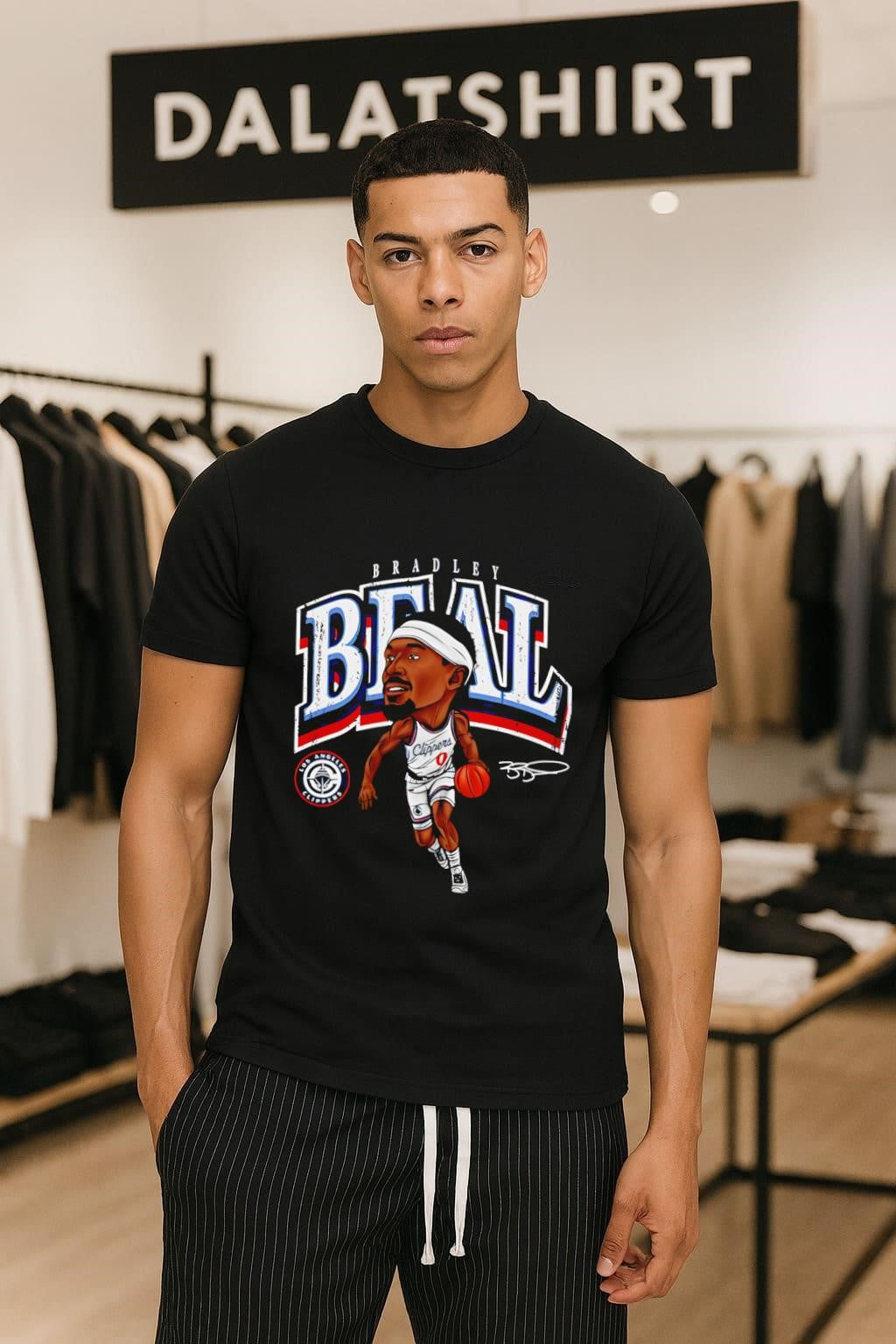Bradley Beal Los Angeles Clippers Signature Caricature shirt