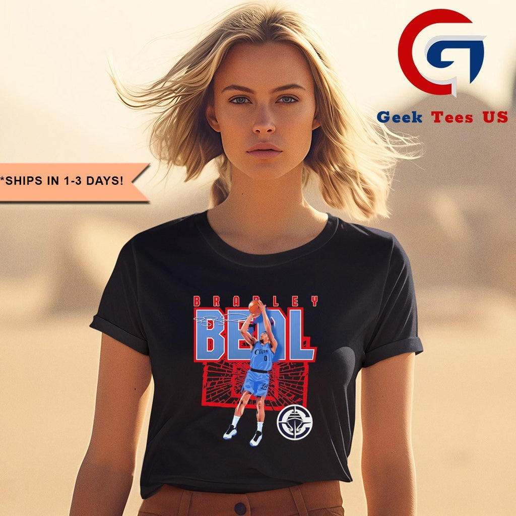Bradley Beal Los Angeles Clippers basketball shattered shirt