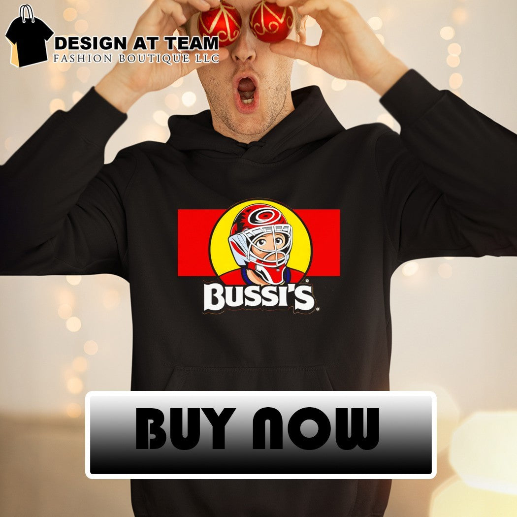 Brandon Bussi Bussi’s Goalie Carolina Hurricanes Hockey NHL 2026 shirt