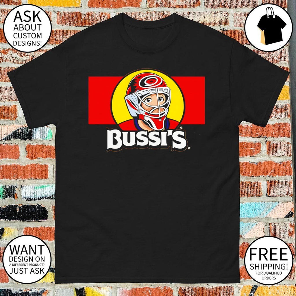 Brandon Bussi Bussi’s Goalie Carolina Hurricanes Hockey NHL 2026 shirt
