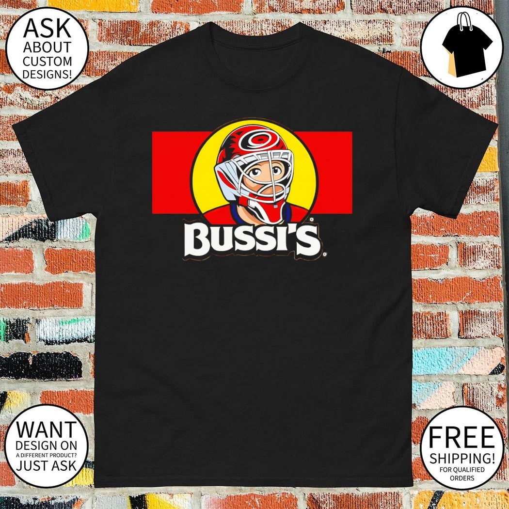 Brandon Bussi Bussi’s Goalie Carolina Hurricanes Hockey NHL 2026 shirt