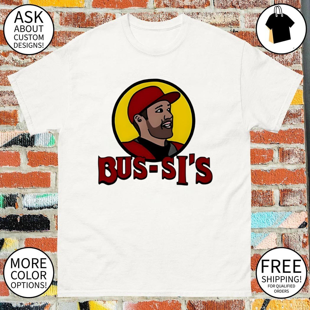 Brandon Bussi Carolina Hurricanes Bus-si’s Buc-ees parody logo shirt