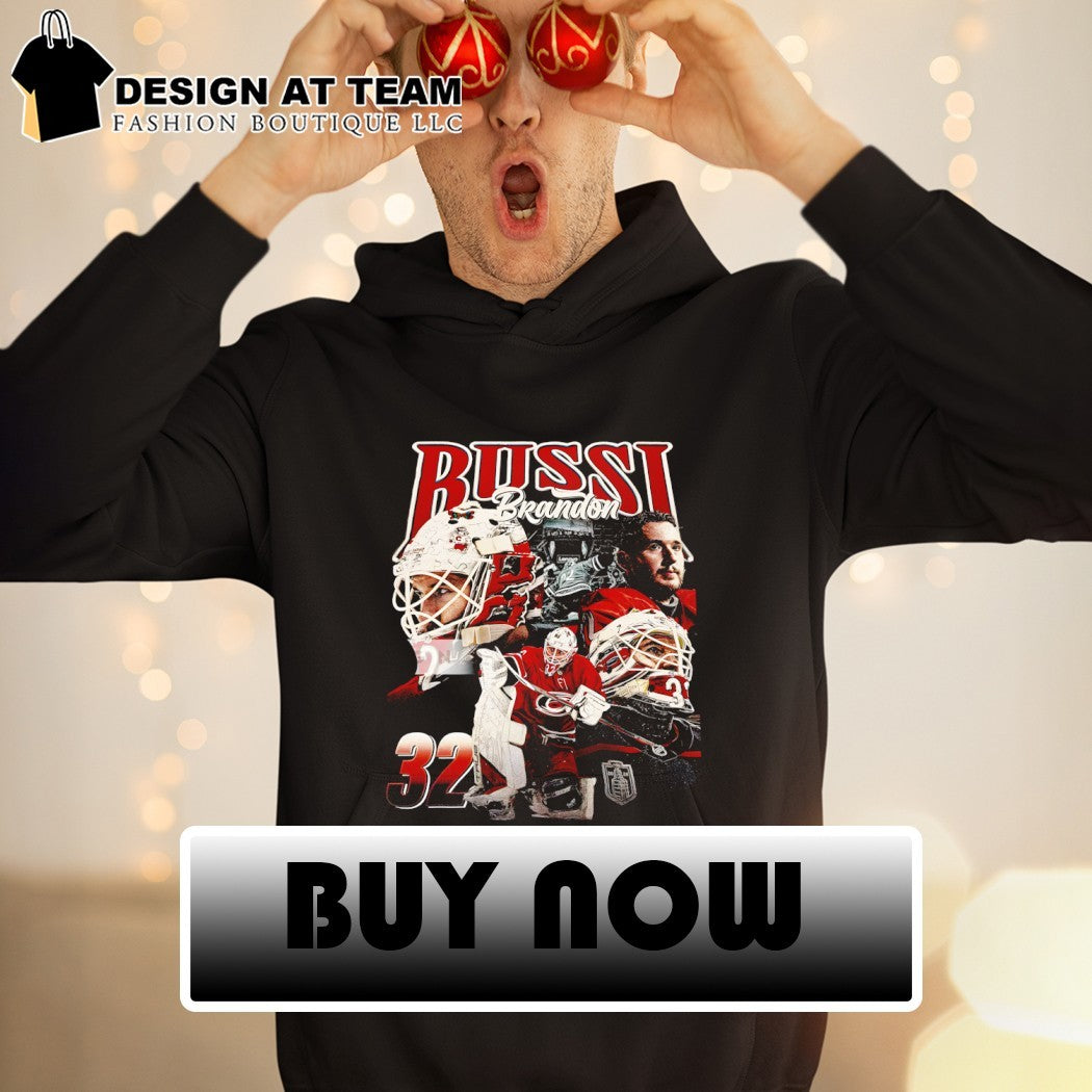 Brandon Bussi Carolina Hurricanes Hockey NHL 2026 Player graphic shirt