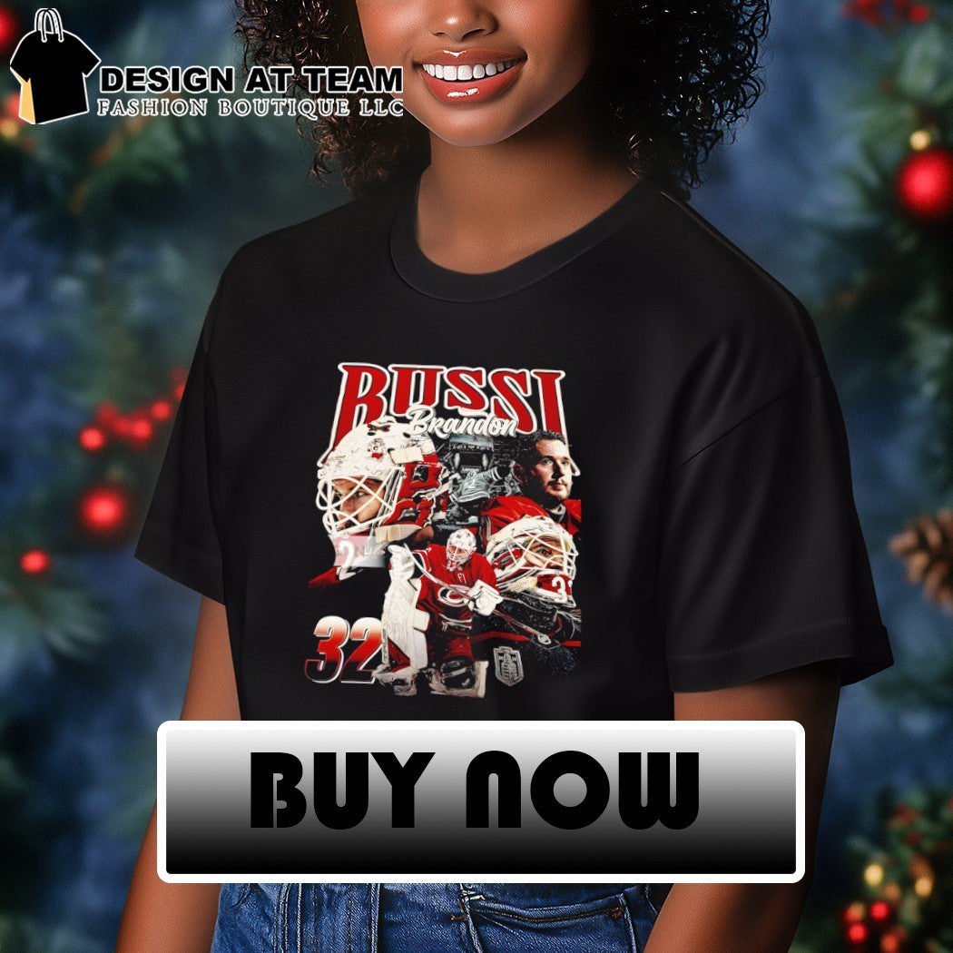 Brandon Bussi Carolina Hurricanes Hockey NHL 2026 Player graphic shirt