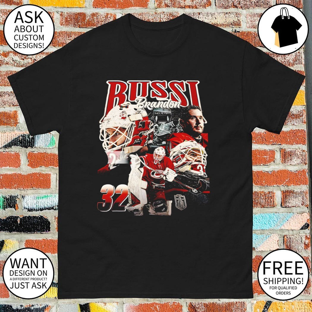 Brandon Bussi Carolina Hurricanes Hockey NHL 2026 Player graphic shirt