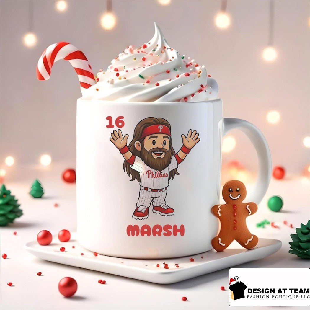 Brandon Marsh 16 cartoon Philadelphia Phillies Baseball MLB 2026 shirt